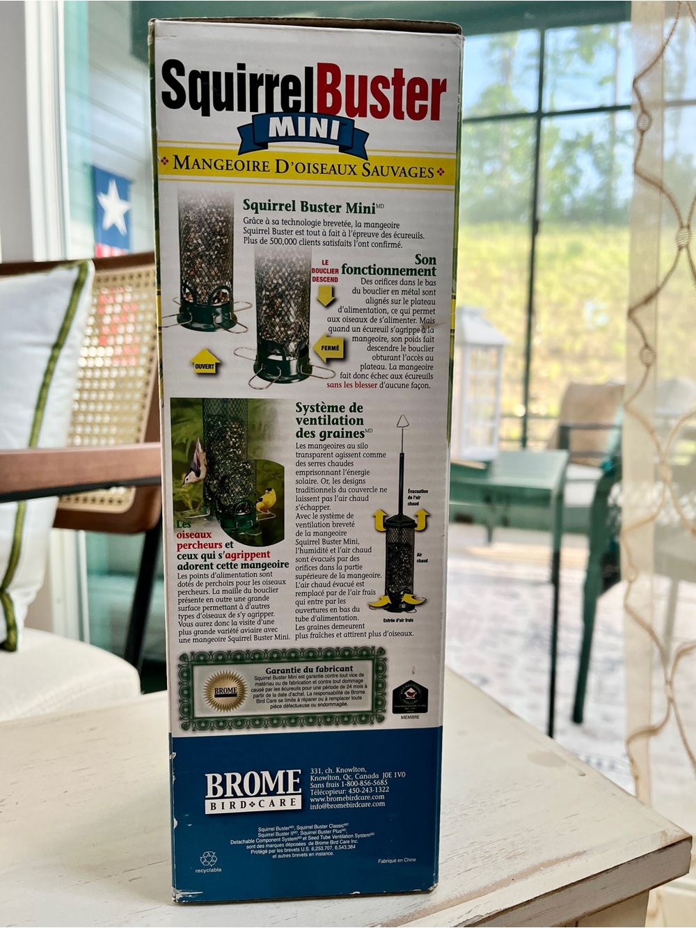 Squirrel Buster Mini Wild Bird Feeder - Green - NIB - Picture 7 of 8